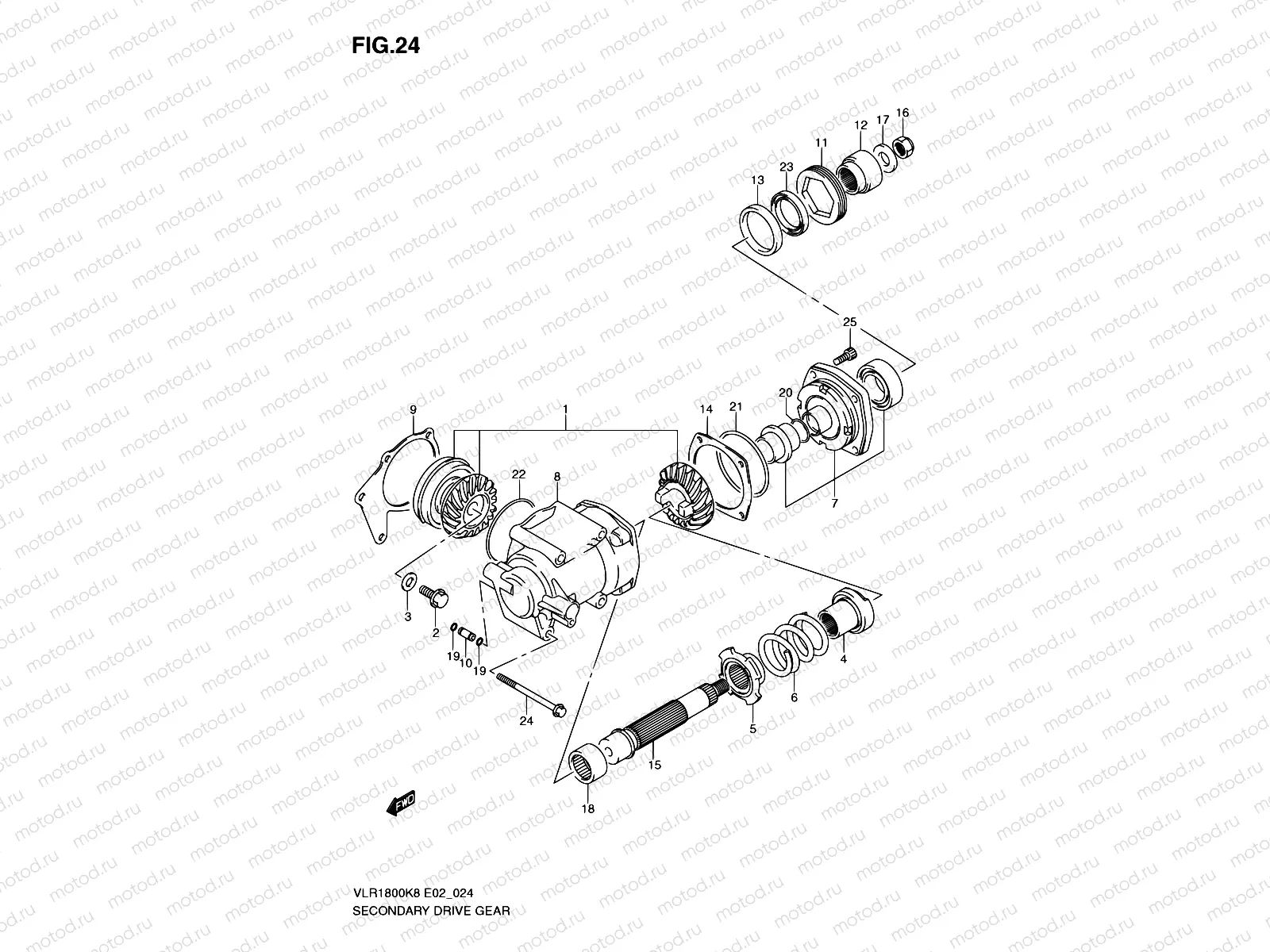 24 - SECONDARY DRIVE GEAR