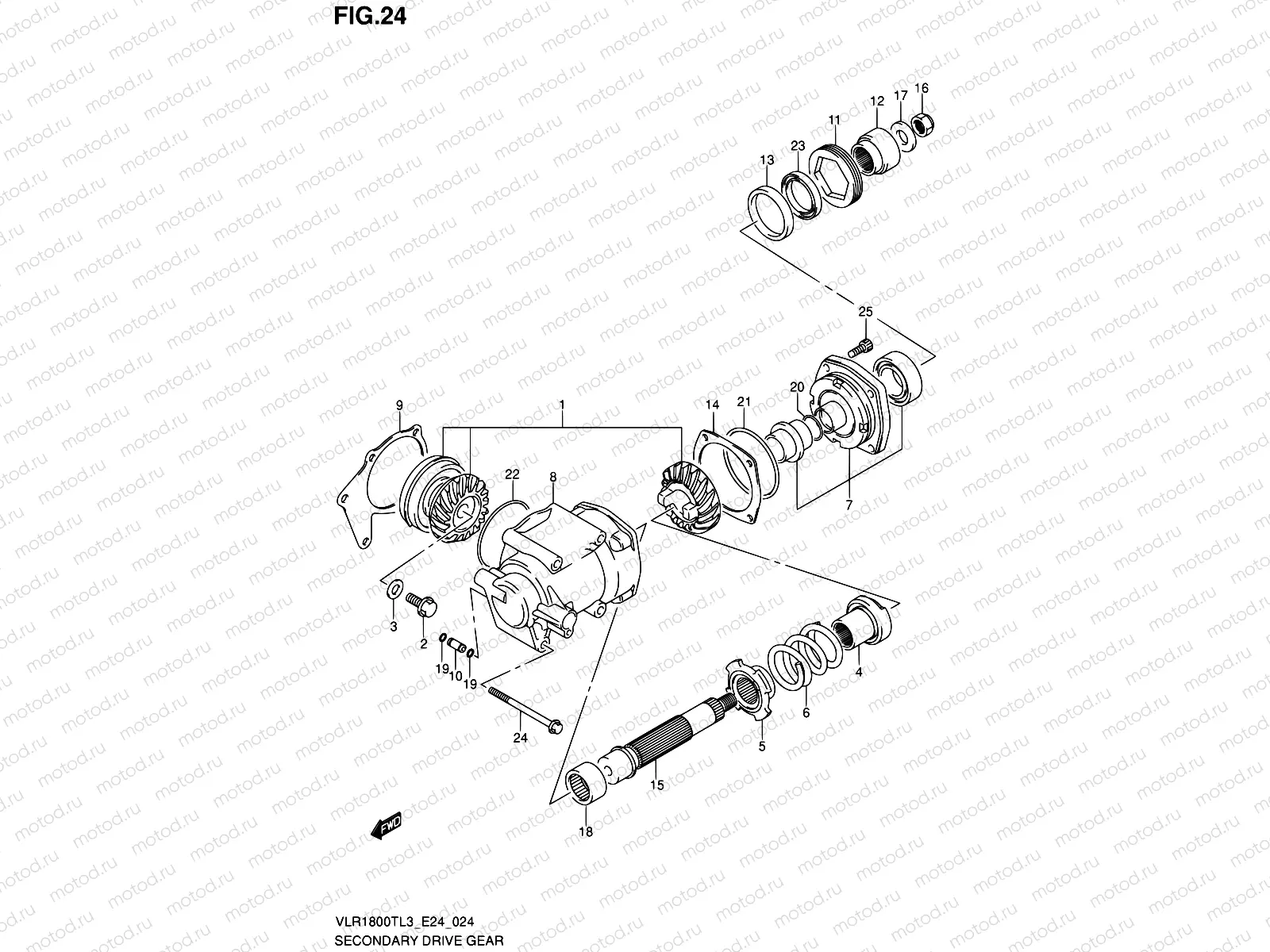 24 - SECONDARY DRIVE GEAR