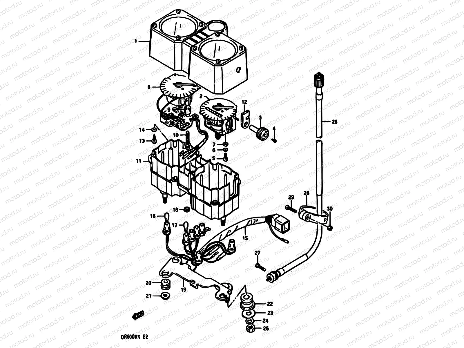 24 - SPEEDOMETER (MODEL H/J/K)