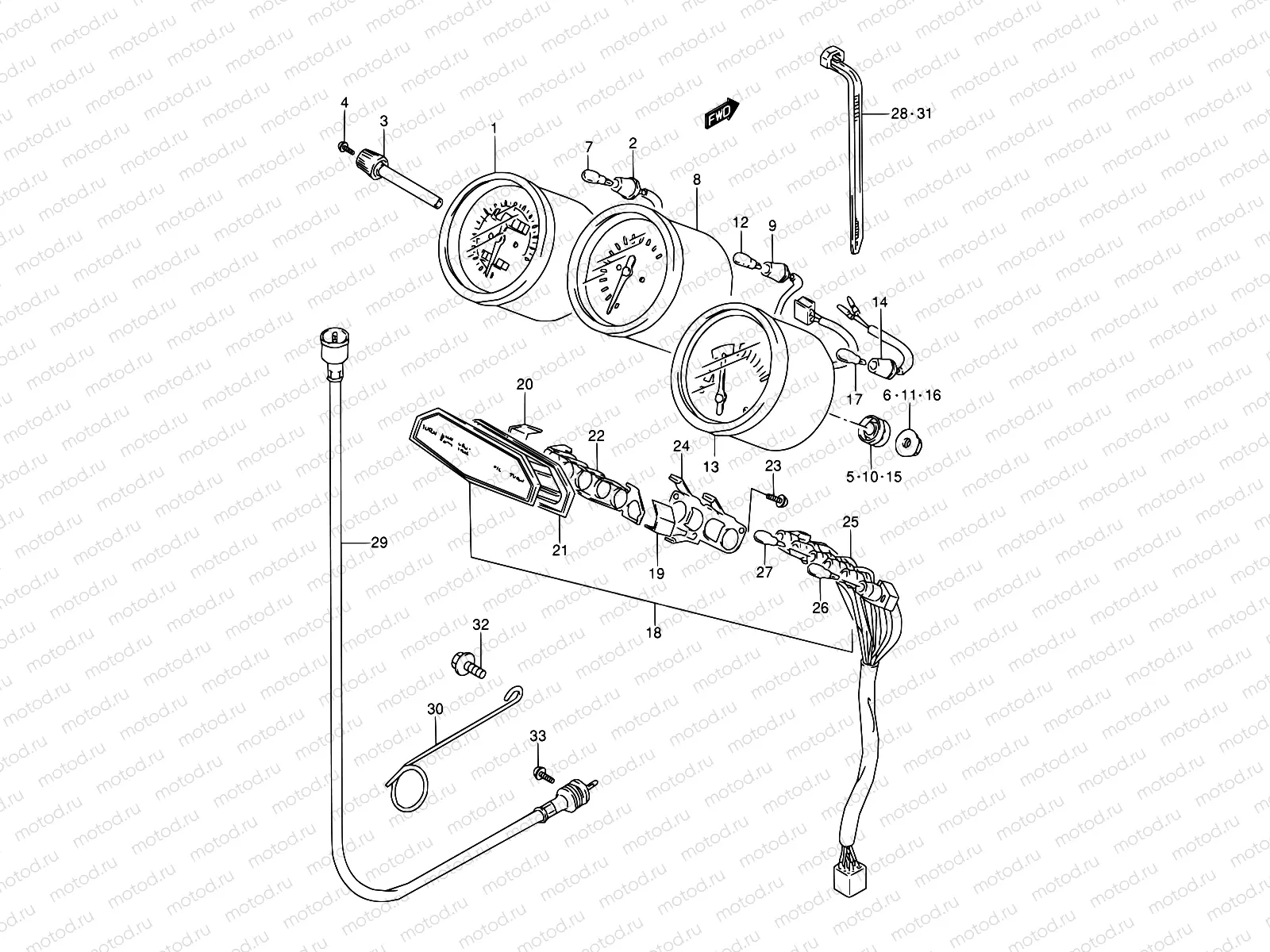 24 - SPEEDOMETER (MODEL J)