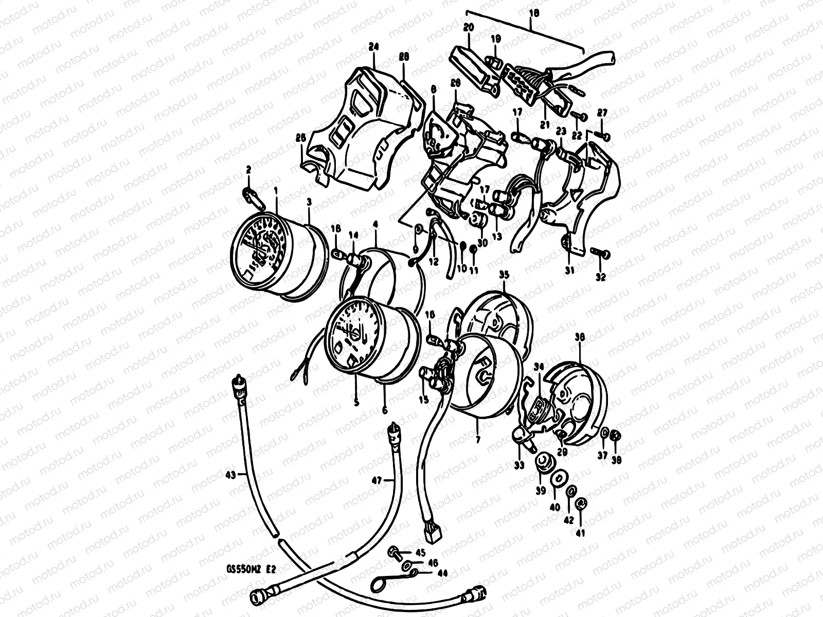 24 - SPEEDOMETER-TACHOMETER (MODEL Z)