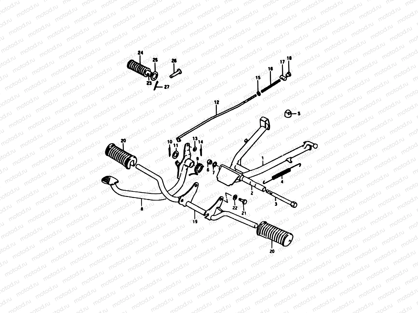 24 - STAND - REAR BRAKE