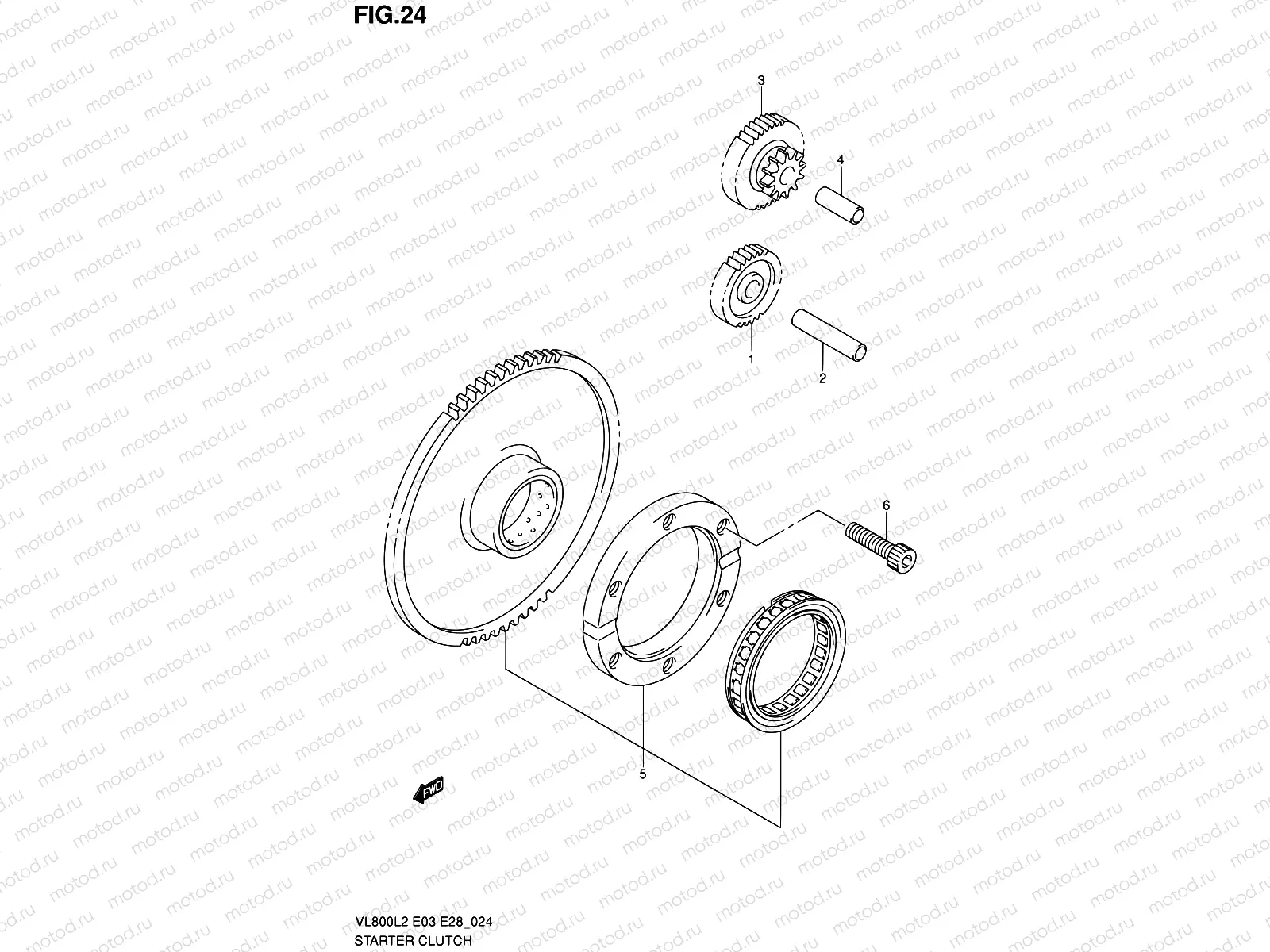 24 - STARTER CLUTCH