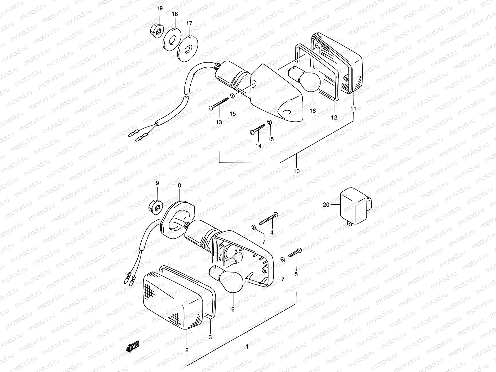 24 - TURN SIGNAL LAMP (E02,E04,E15,E17,E18,E34)