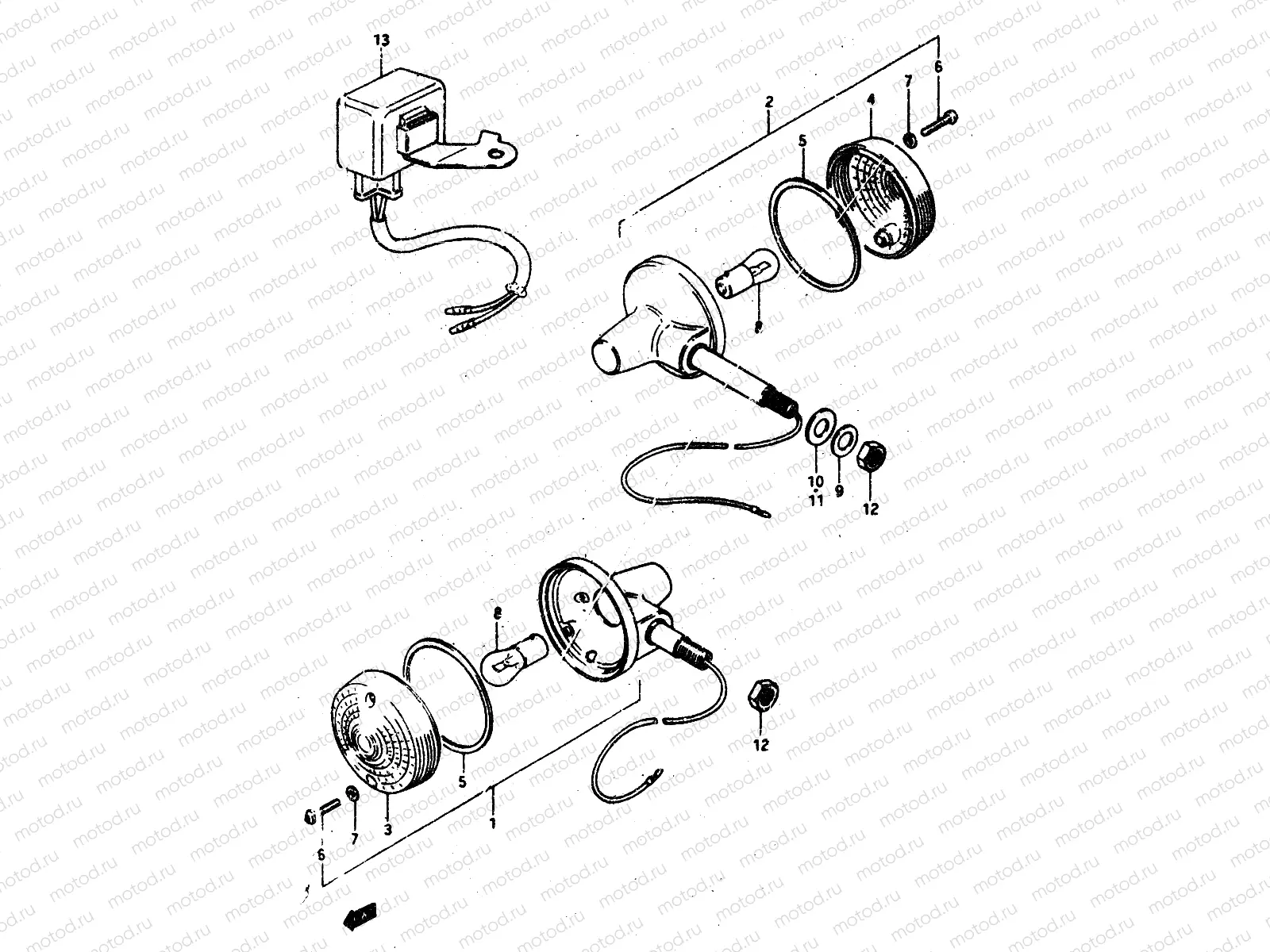 24 - TURN SIGNAL LAMP (E21)