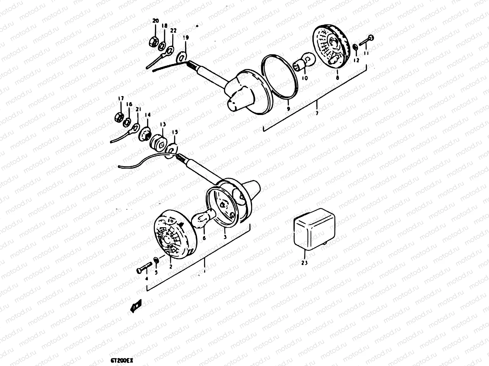 24 - TURN SIGNAL LAMP (E21)