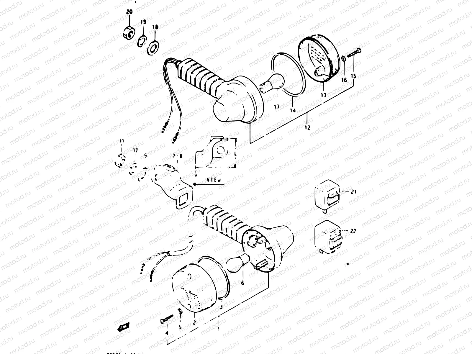 24 - TURNSIGNAL LAMP (E02, E15, E17, E18, E22)