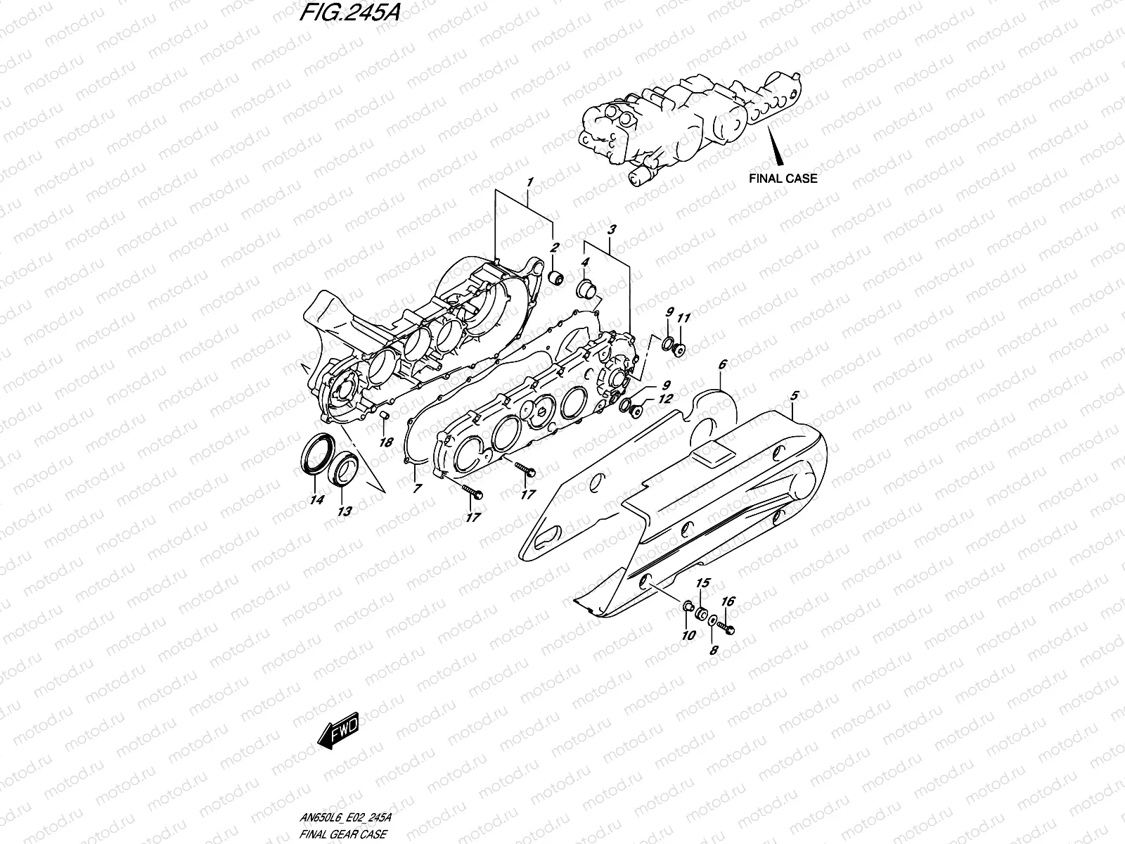 245A - FINAL GEAR CASE