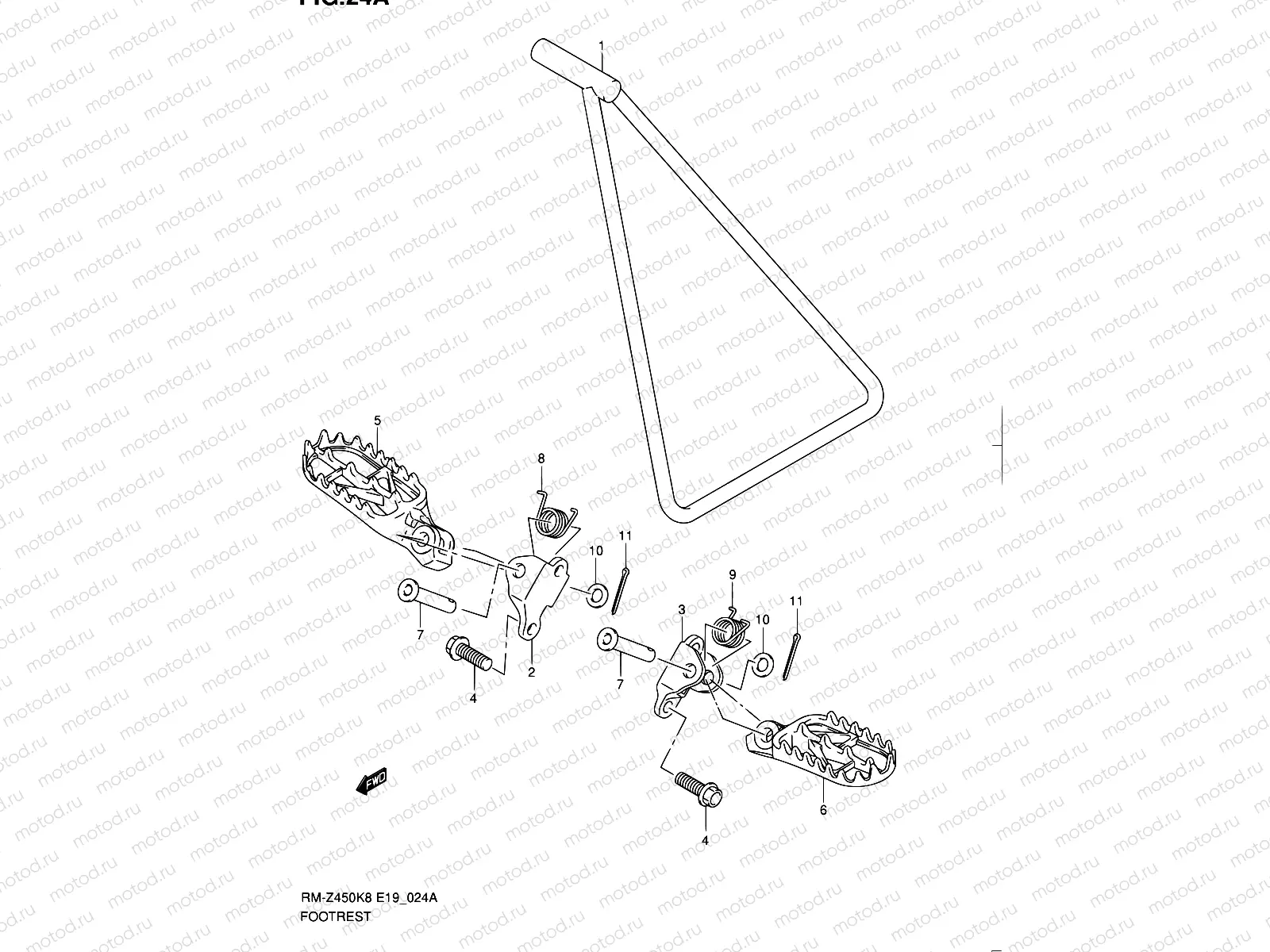 24A - FOOTREST (RM-Z450L1)