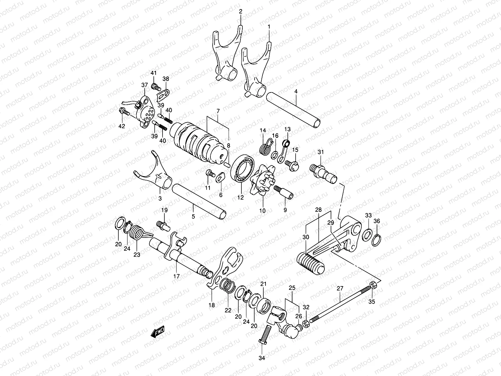 24A - GEAR SHIFTING (SV1000/U1/U2)