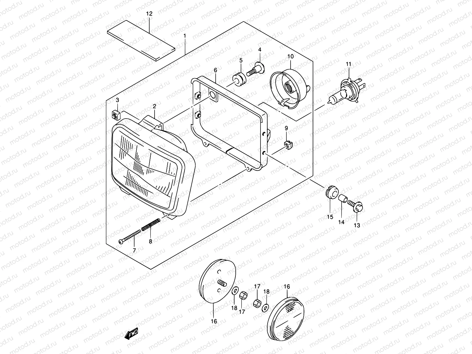 24A - HEADLAMP (MODEL K2)