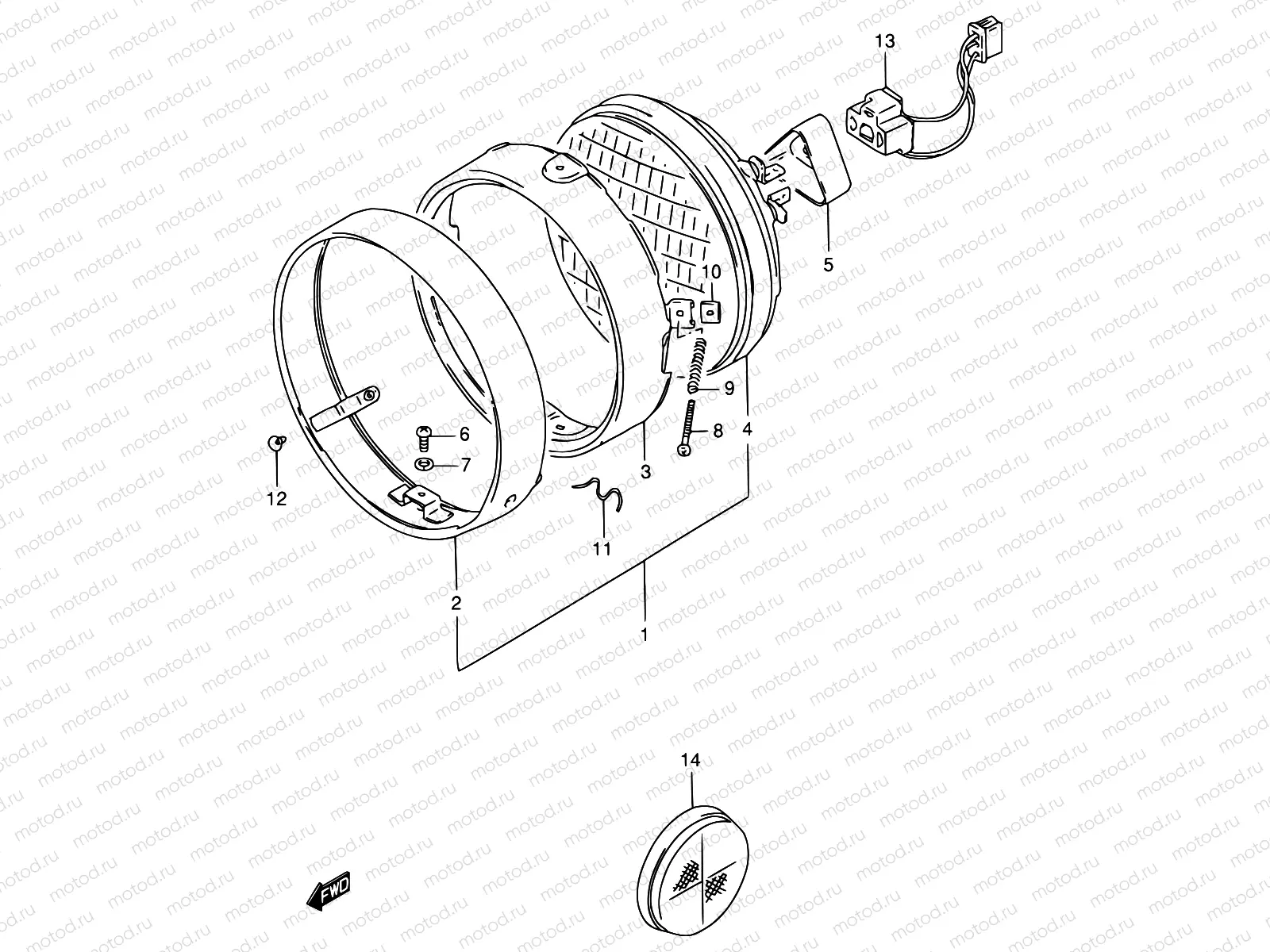 24A - HEADLAMP (MODEL N/R E30)