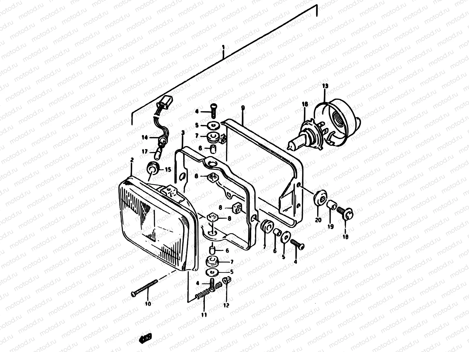 24A - HEADLAMP (MODEL R)