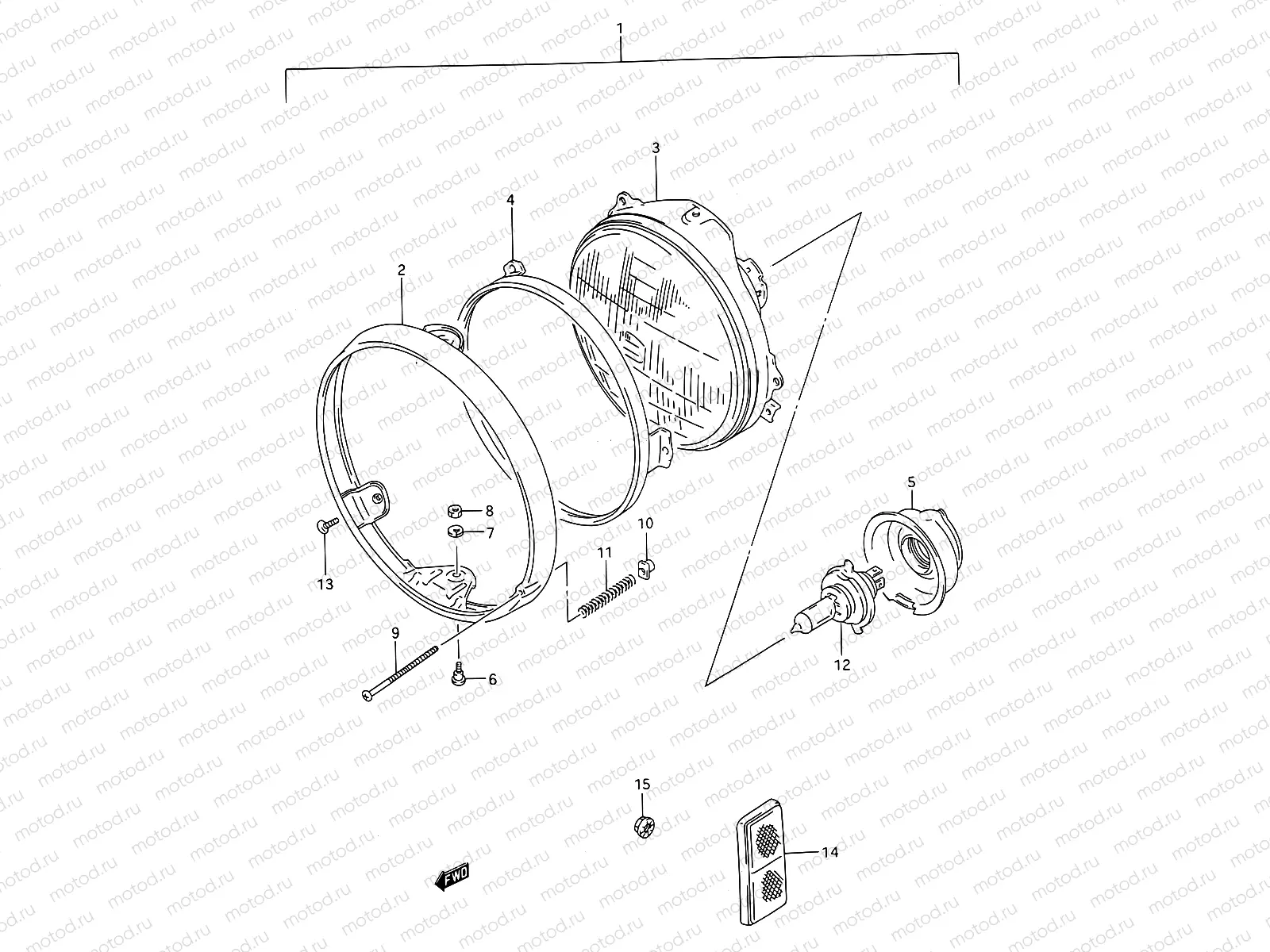 24A - HEADLAMP (MODEL R/S/T)