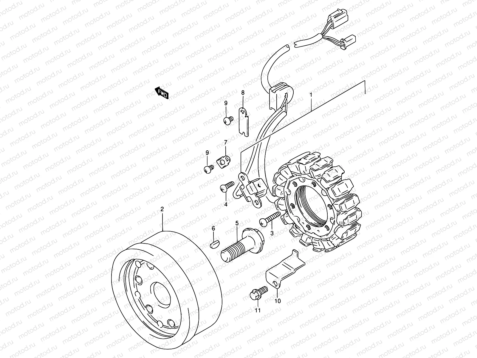 24A - MAGNETO (MODEL T/V)