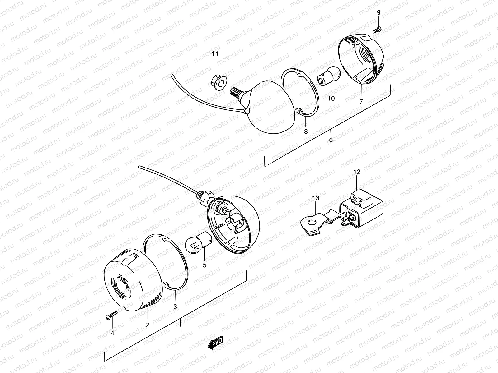24A - TURN SIGNAL LAMP (FZ50NP E26)