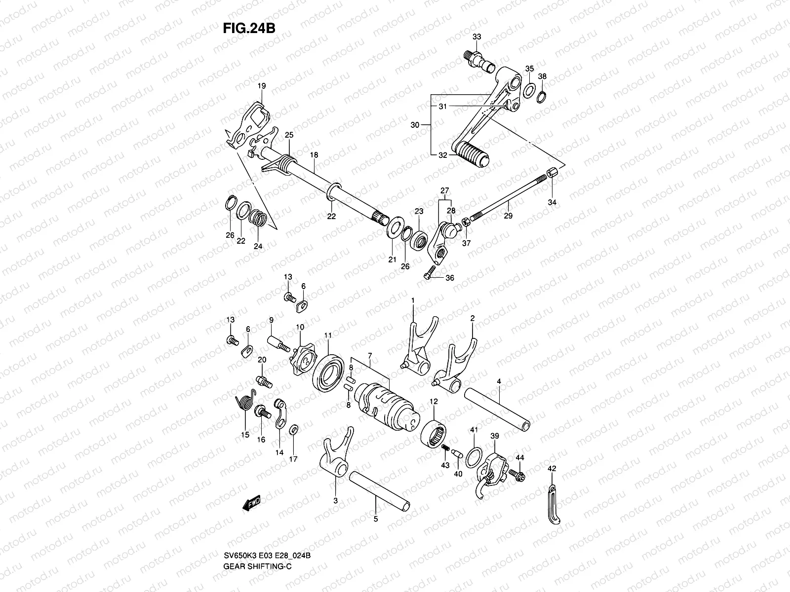 24B - GEAR SHIFTING (MODEL K5/K6/K7)