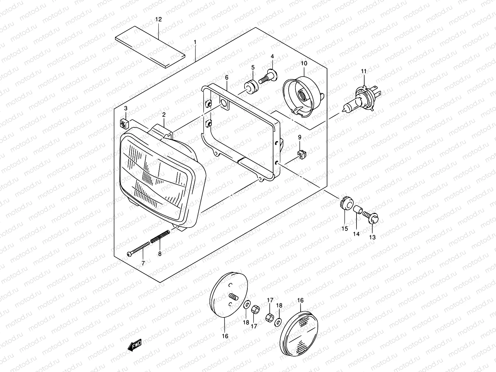 24B - HEADLAMP (MODEL K3/K4/K5)