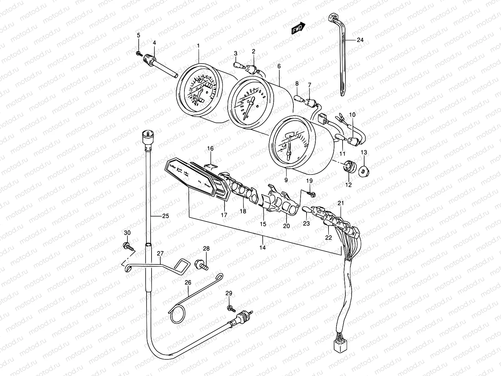 24B - SPEEDOMETER (MODEL T)