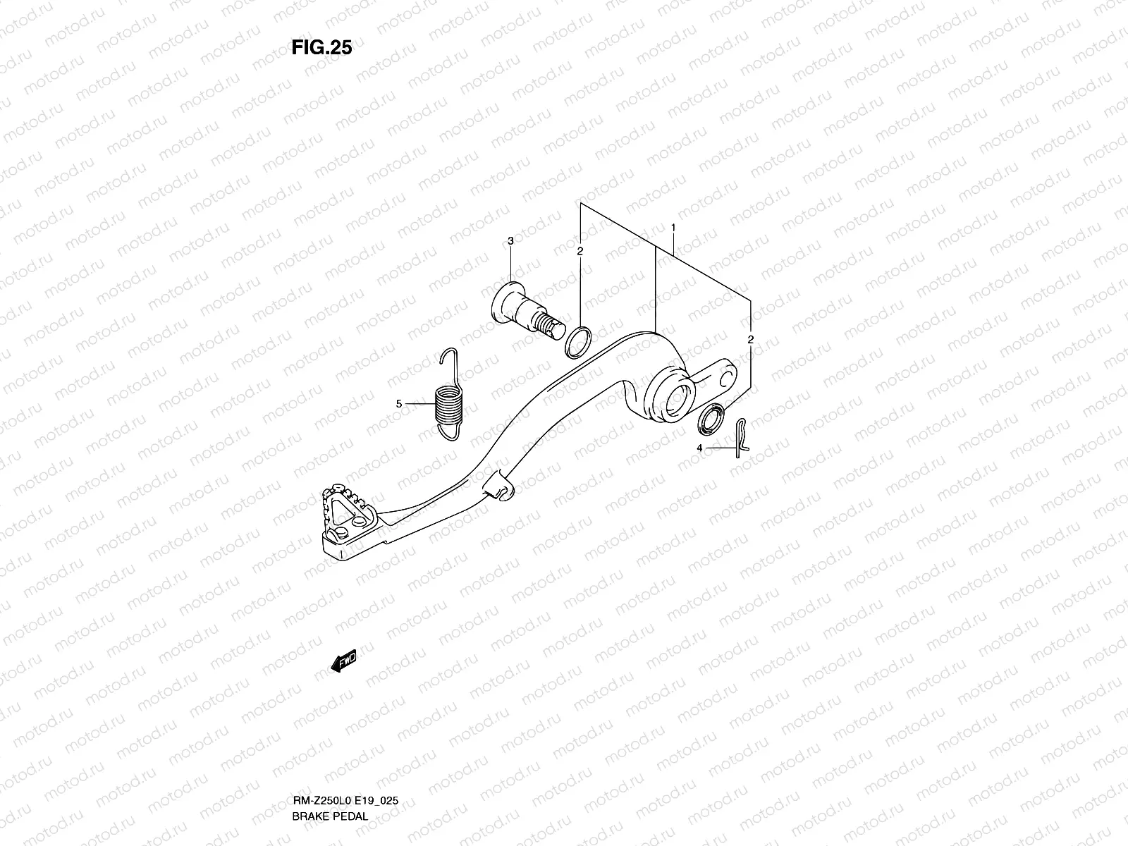 25 - BRAKE PEDAL
