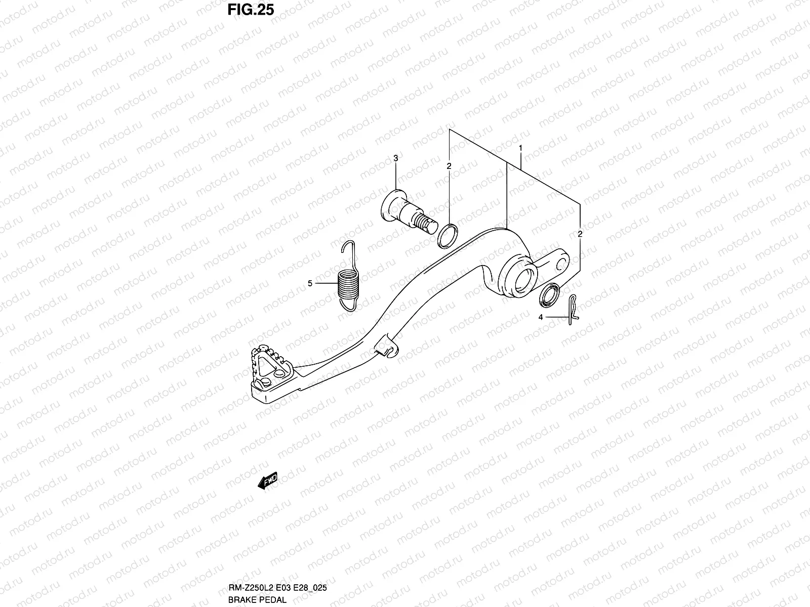 25 - BRAKE PEDAL