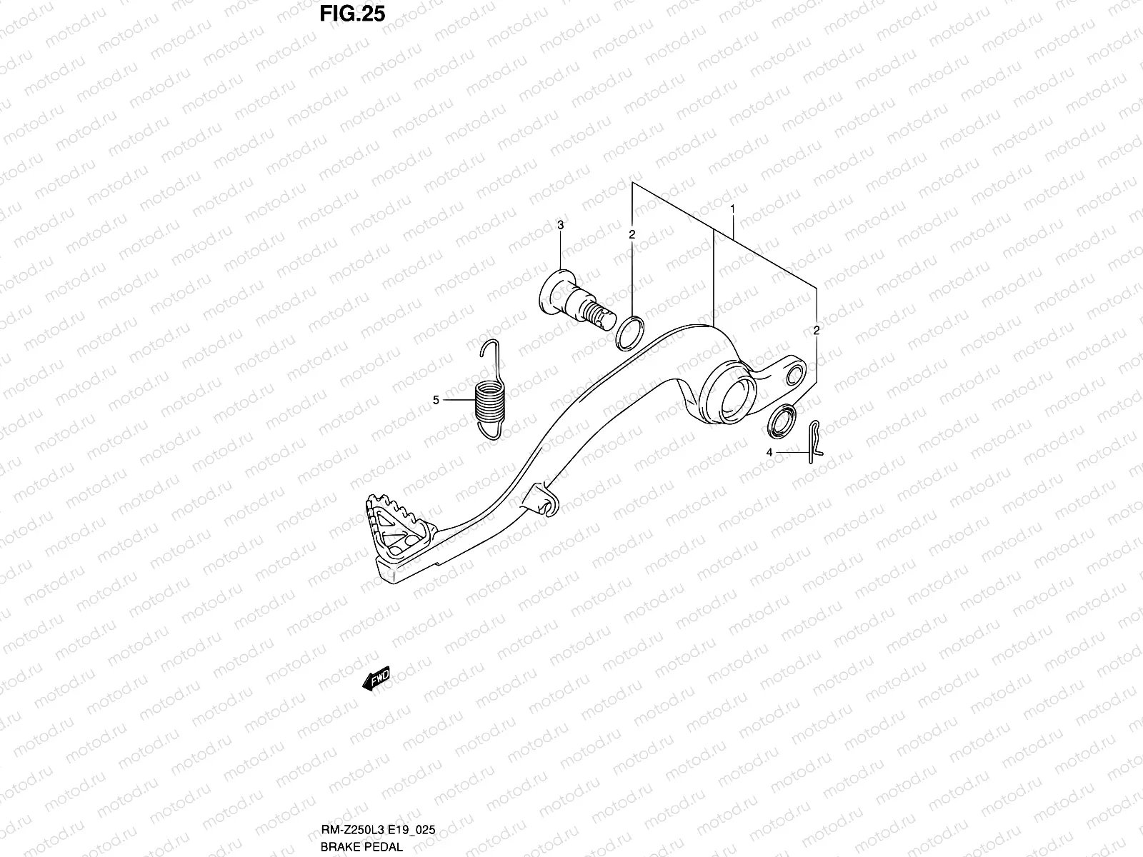 25 - BRAKE PEDAL