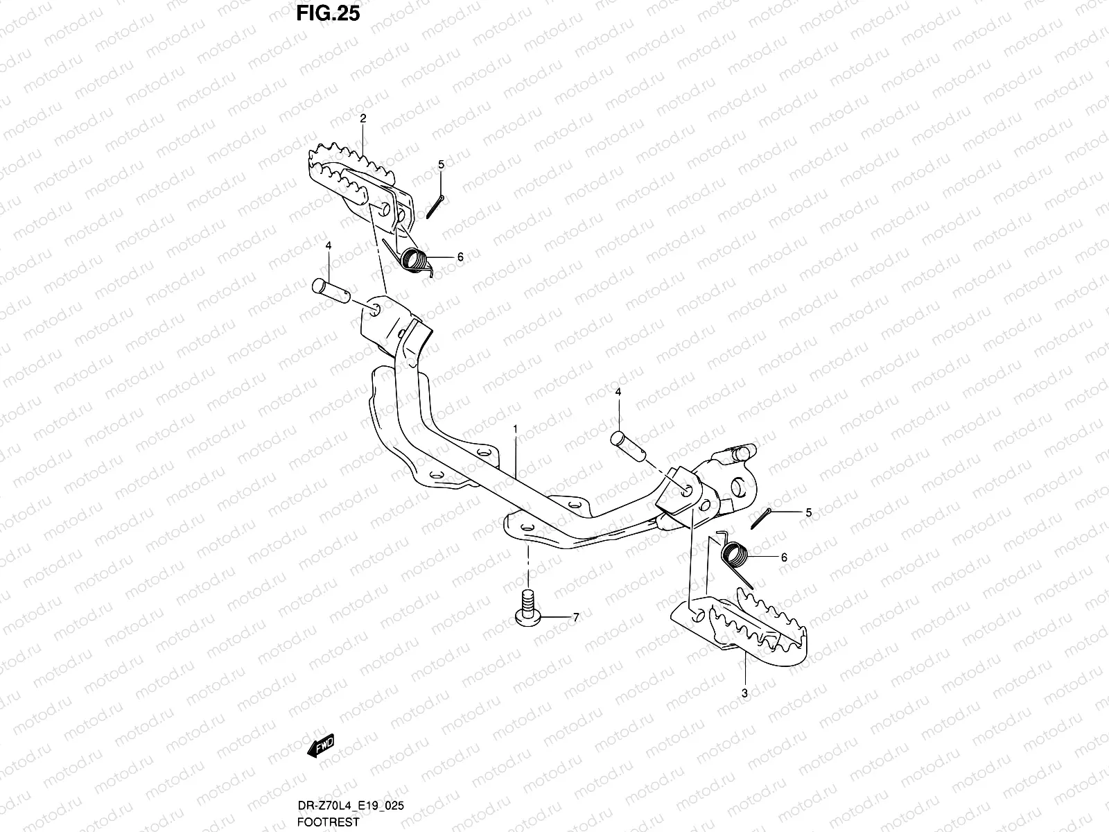 25 - FOOTREST