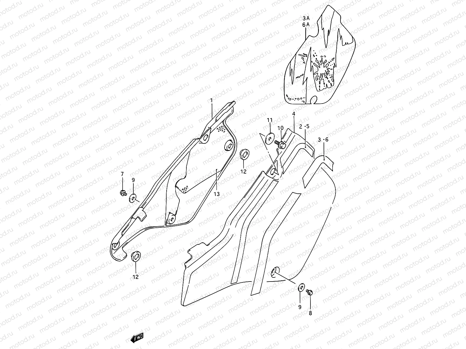 25 - FRAME COVER (MODEL K/L/M)