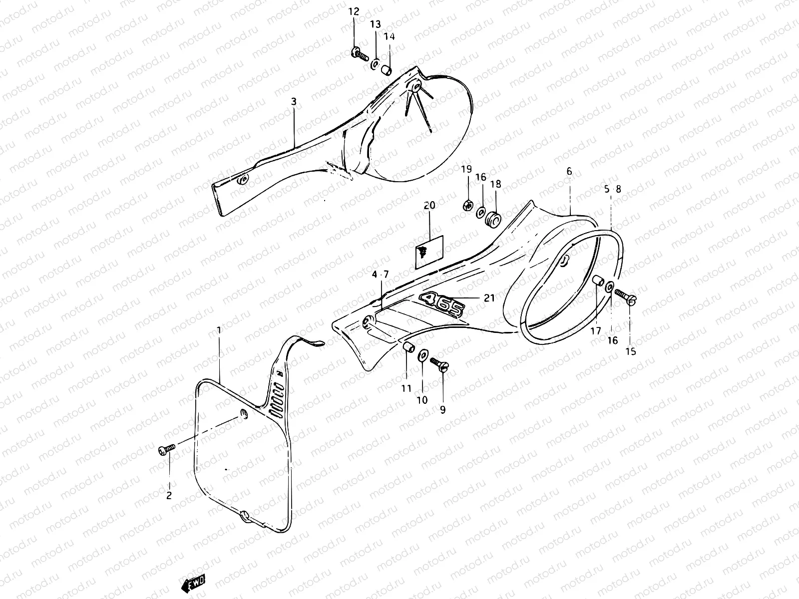 25 - FRAME COVER (MODEL Z)