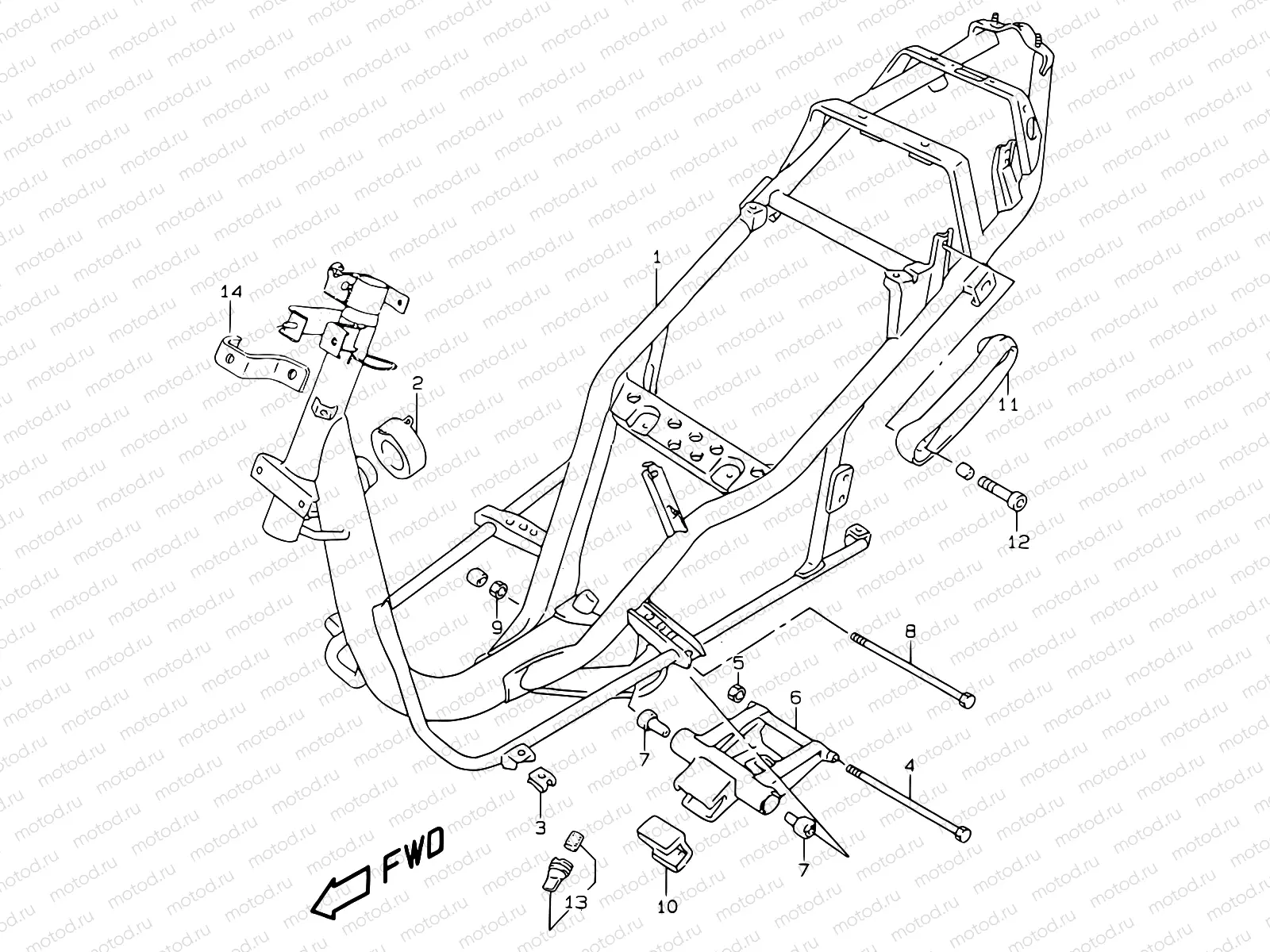 25 - FRAME (MODEL V/W/X/Y)