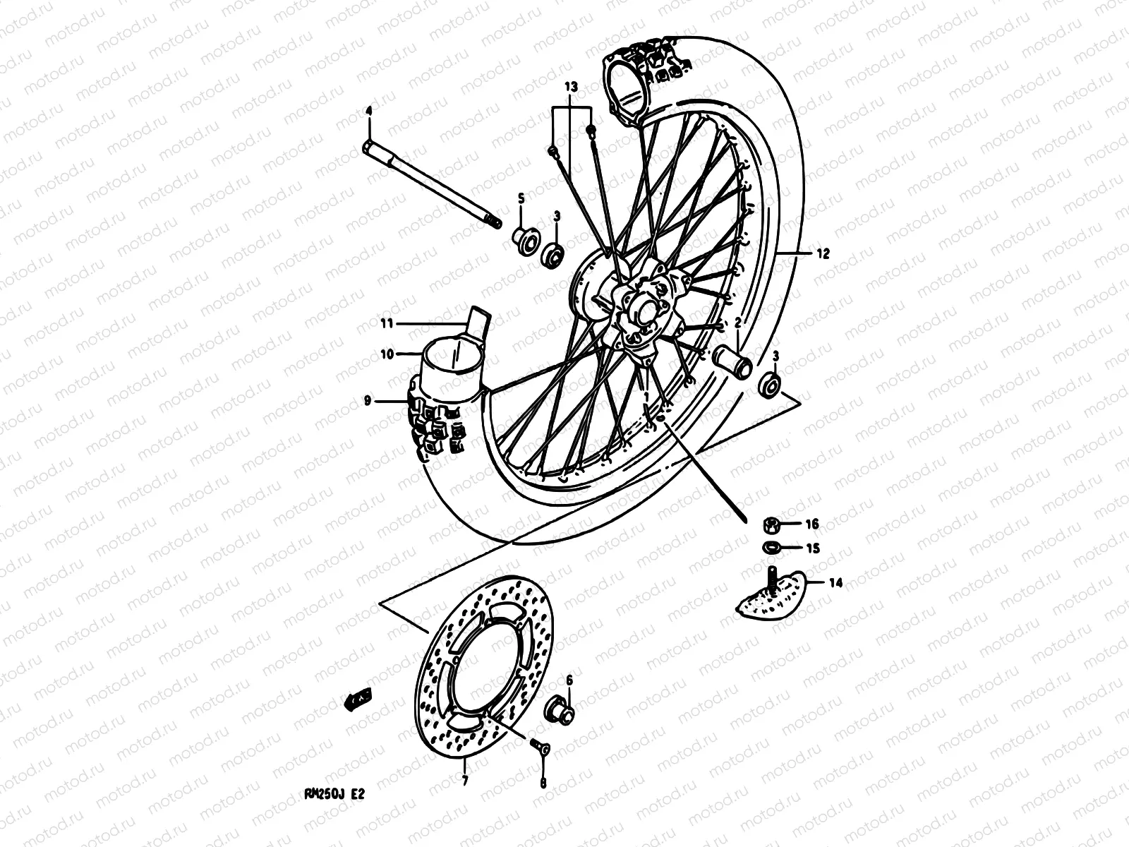 25 - FRONT WHEEL