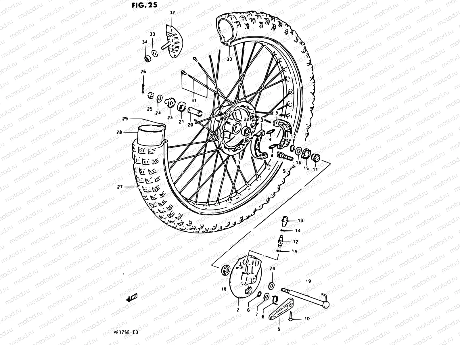 25 - FRONT WHEEL