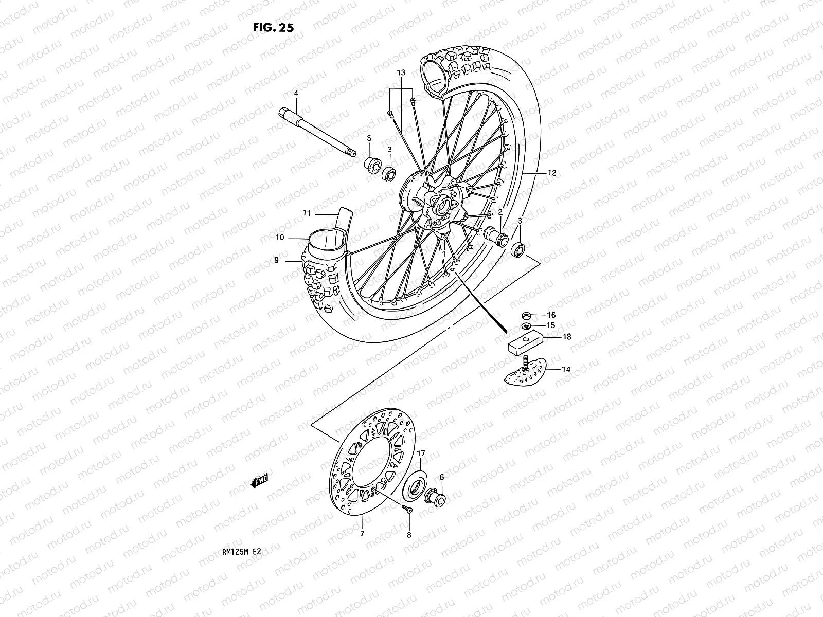 25 - FRONT WHEEL