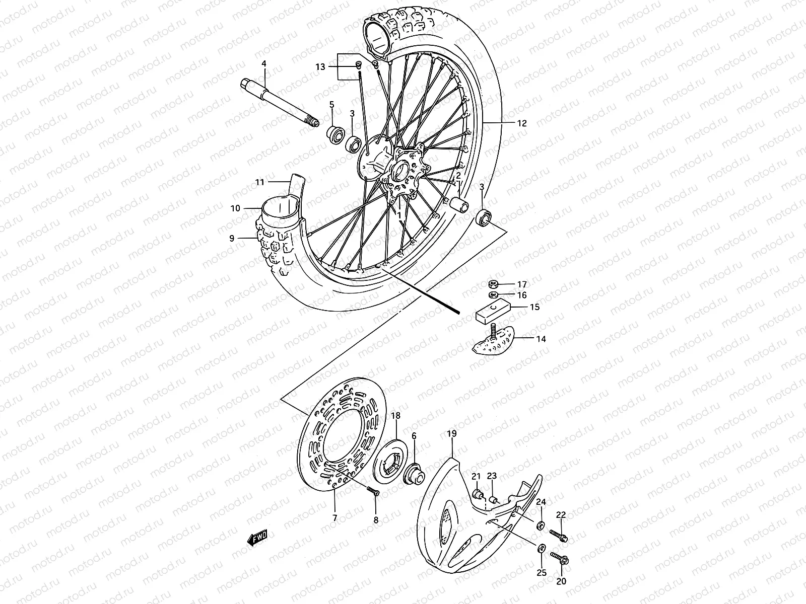 25 - FRONT WHEEL