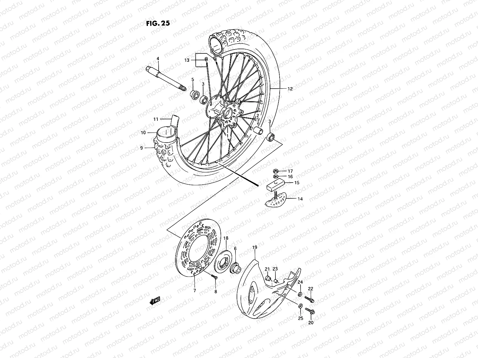 25 - FRONT WHEEL