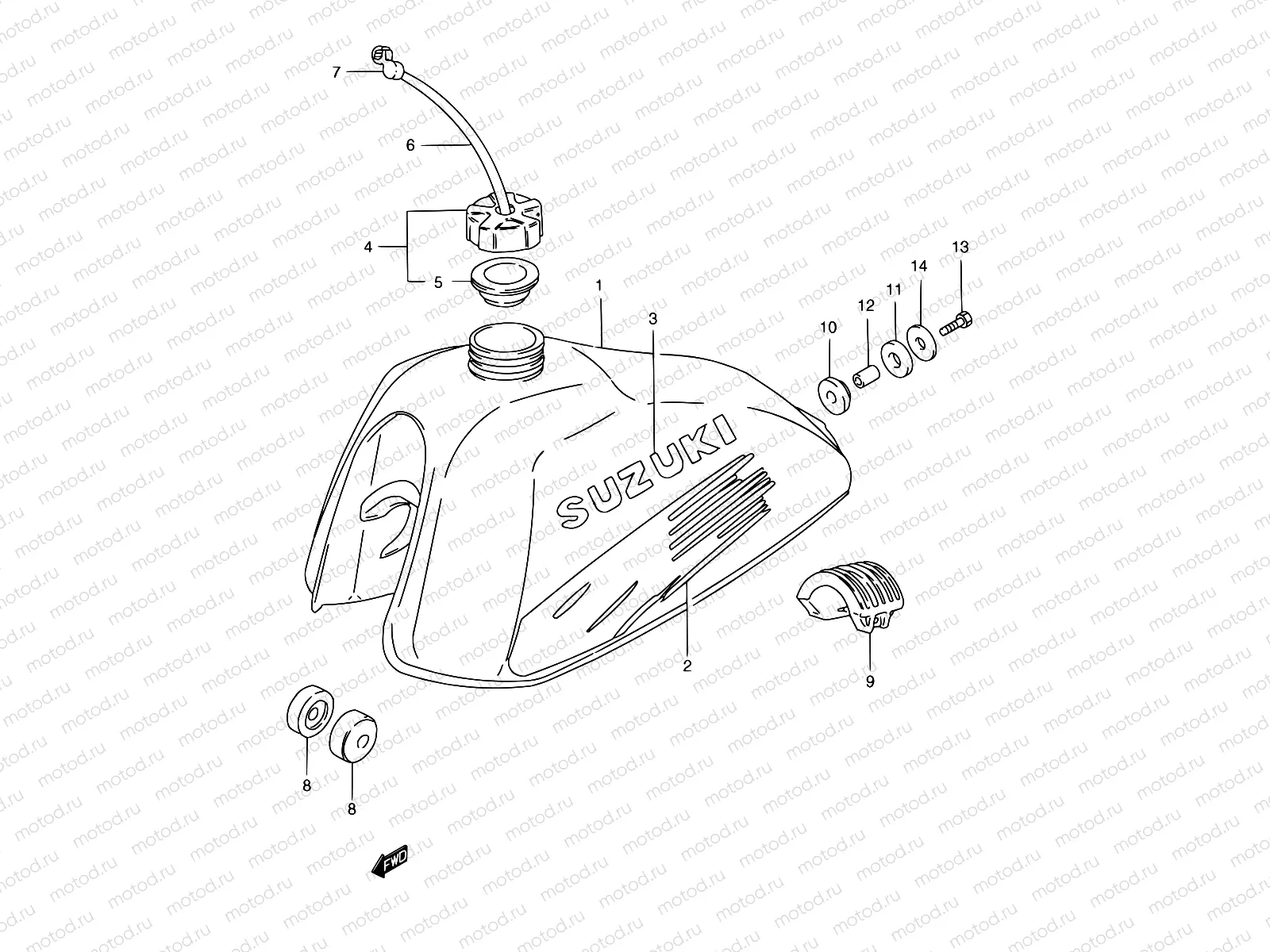 25 - FUEL TANK (TS185ERT)