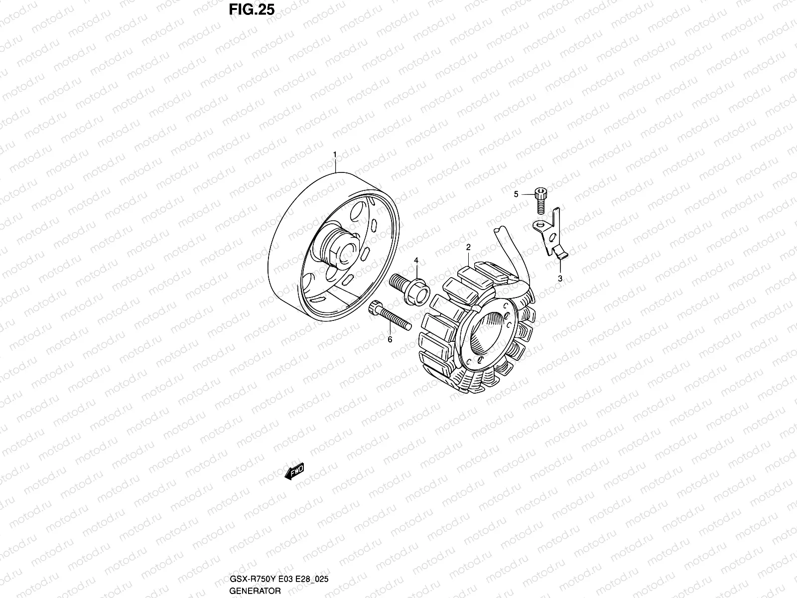25 - GENERATOR (MODEL Y/K1)