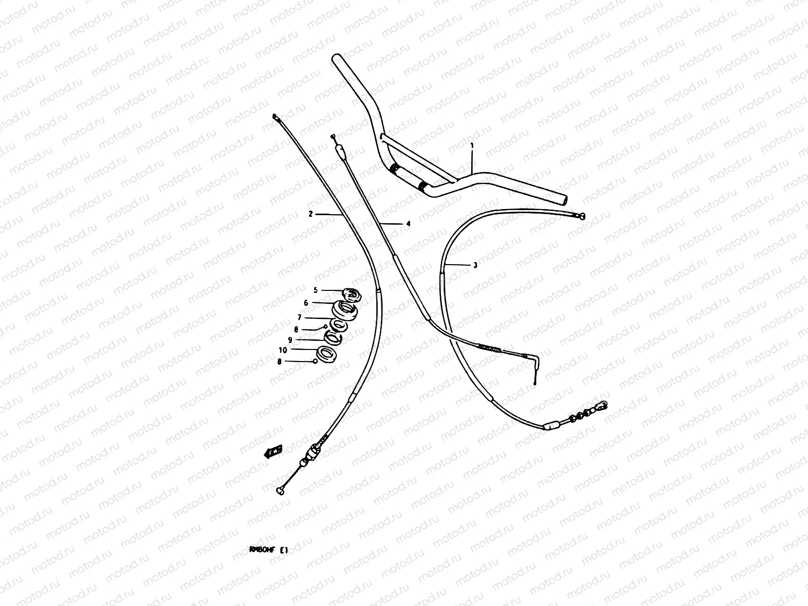 25 - HANDLEBAR - CONTROL CABLE