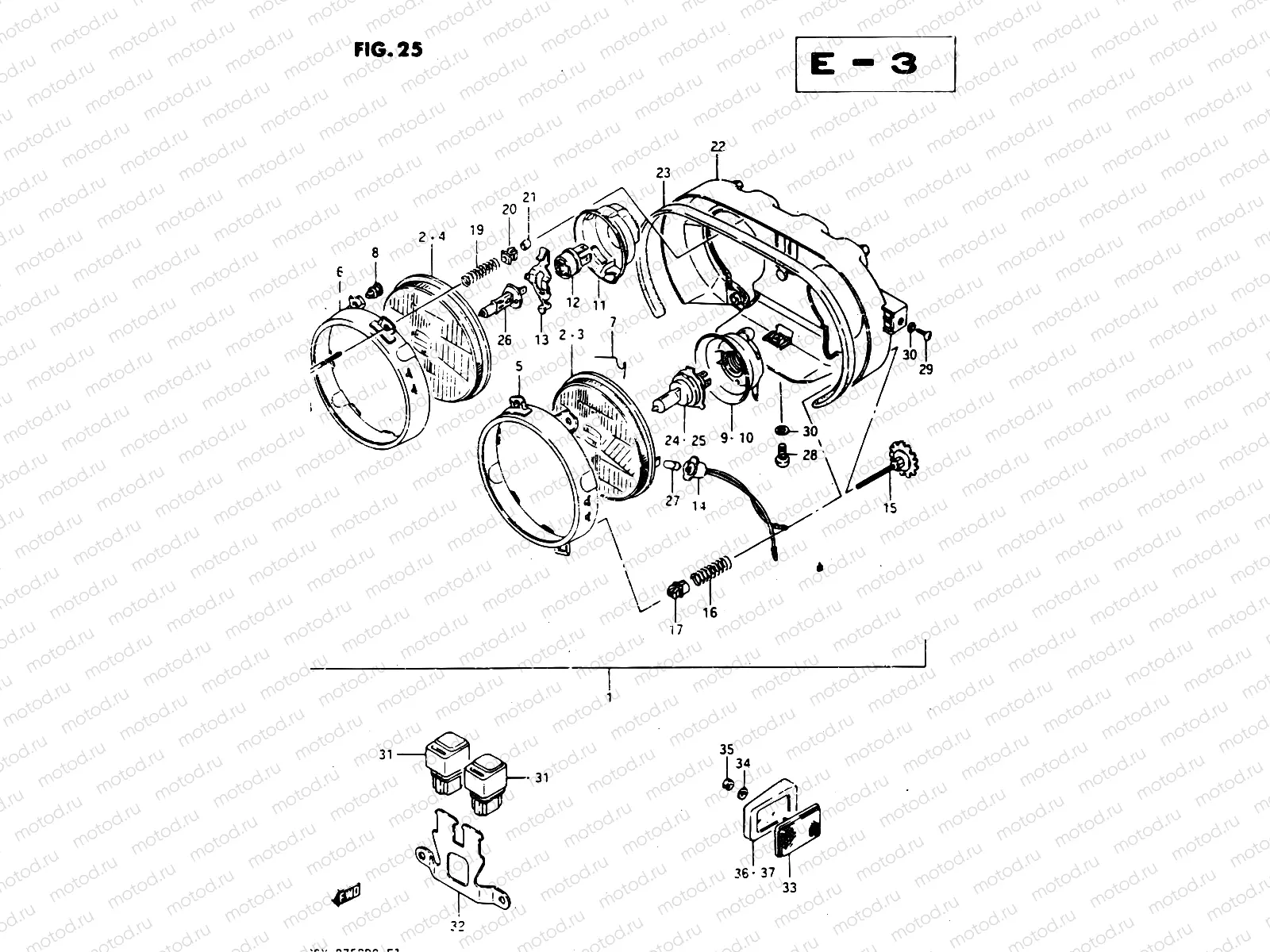 25 - HEADLAMP (E01,E02,E04,E15,E16,E17,E21,E22,E24,E39)