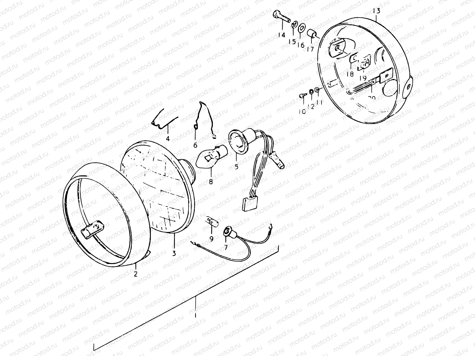 25 - HEADLAMP (E15, E17, E21, E25, E34)