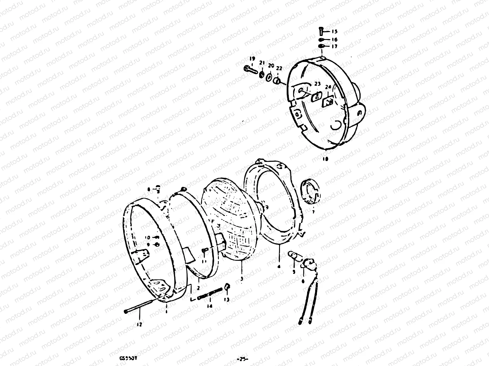 25 - HEADLAMP (E15, E18, E21, E22, E25, E26, E34)
