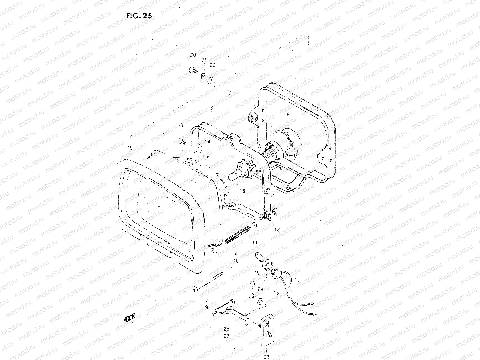 25 - HEADLAMP (GSX500EE/EF)
