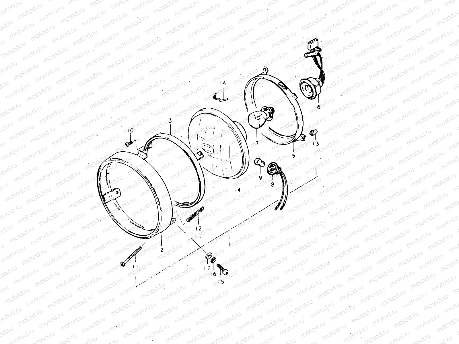 25 - HEADLAMP (MODEL D E02)