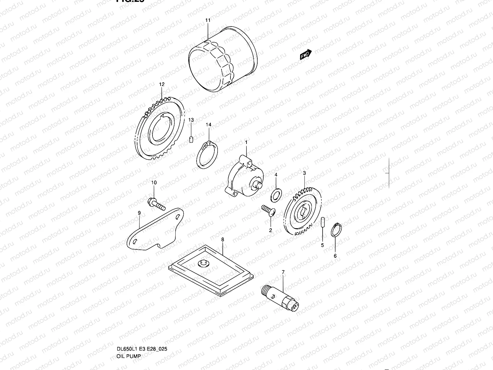 25 - OIL PUMP