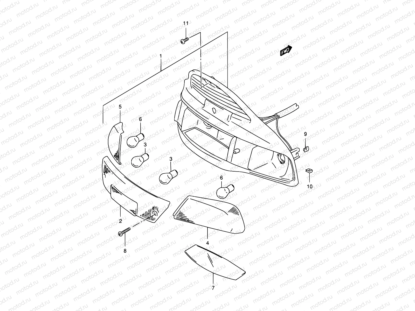 25 - REAR COMBINATION LAMP