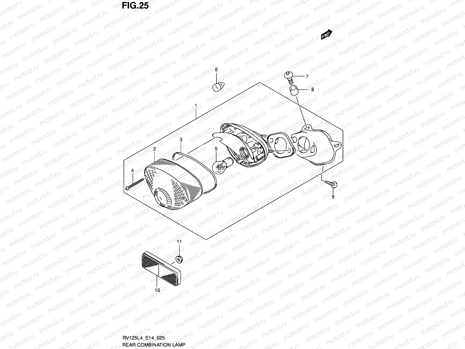 25 - REAR COMBINATION LAMP