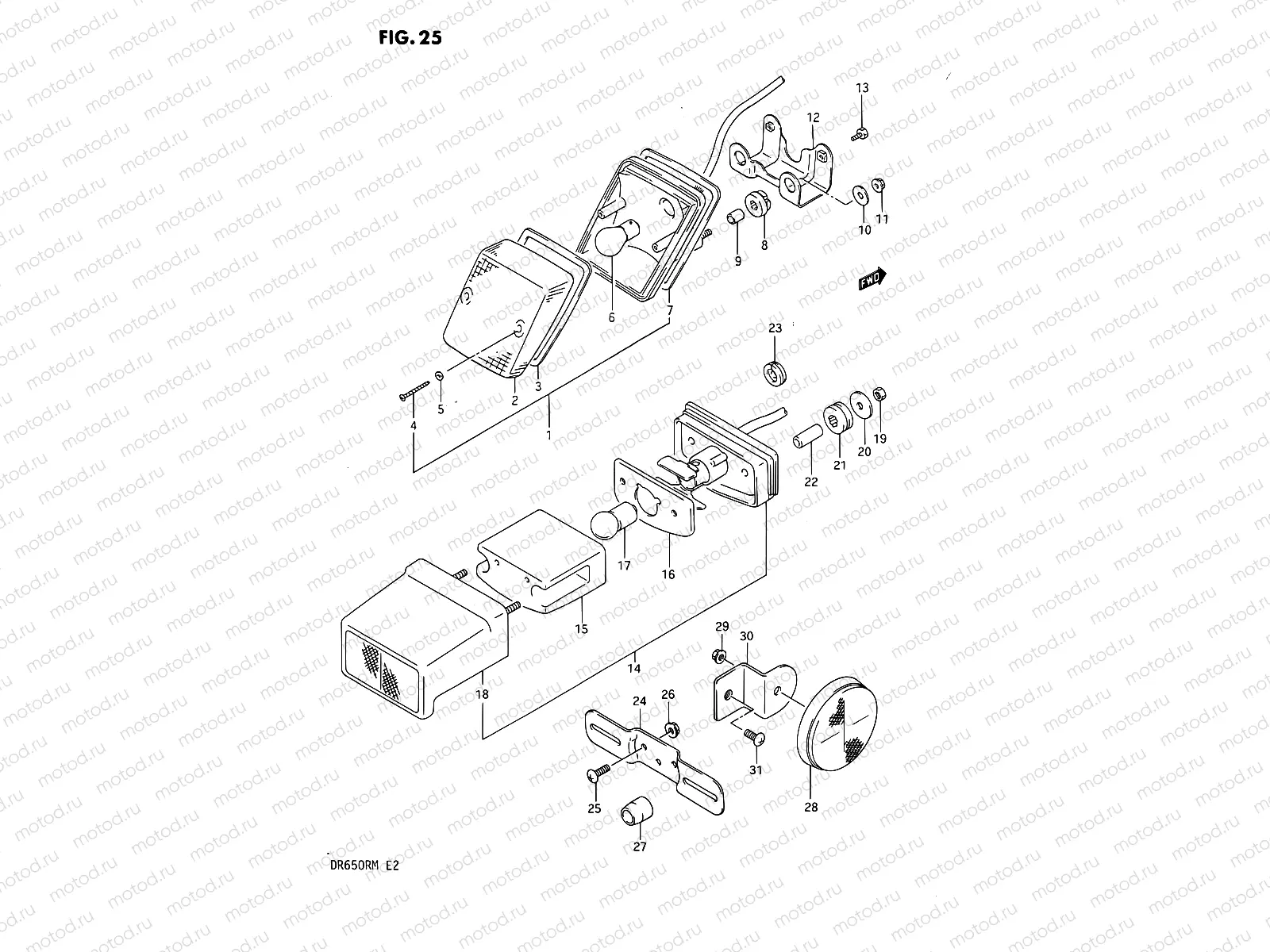 25 - REAR COMBINATION LAMP
