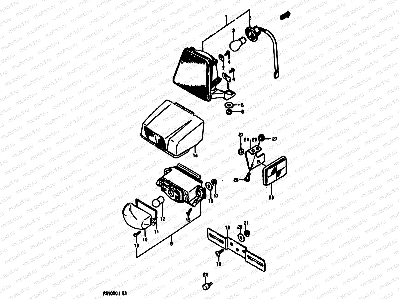 25 - REAR COMBINATION LAMP