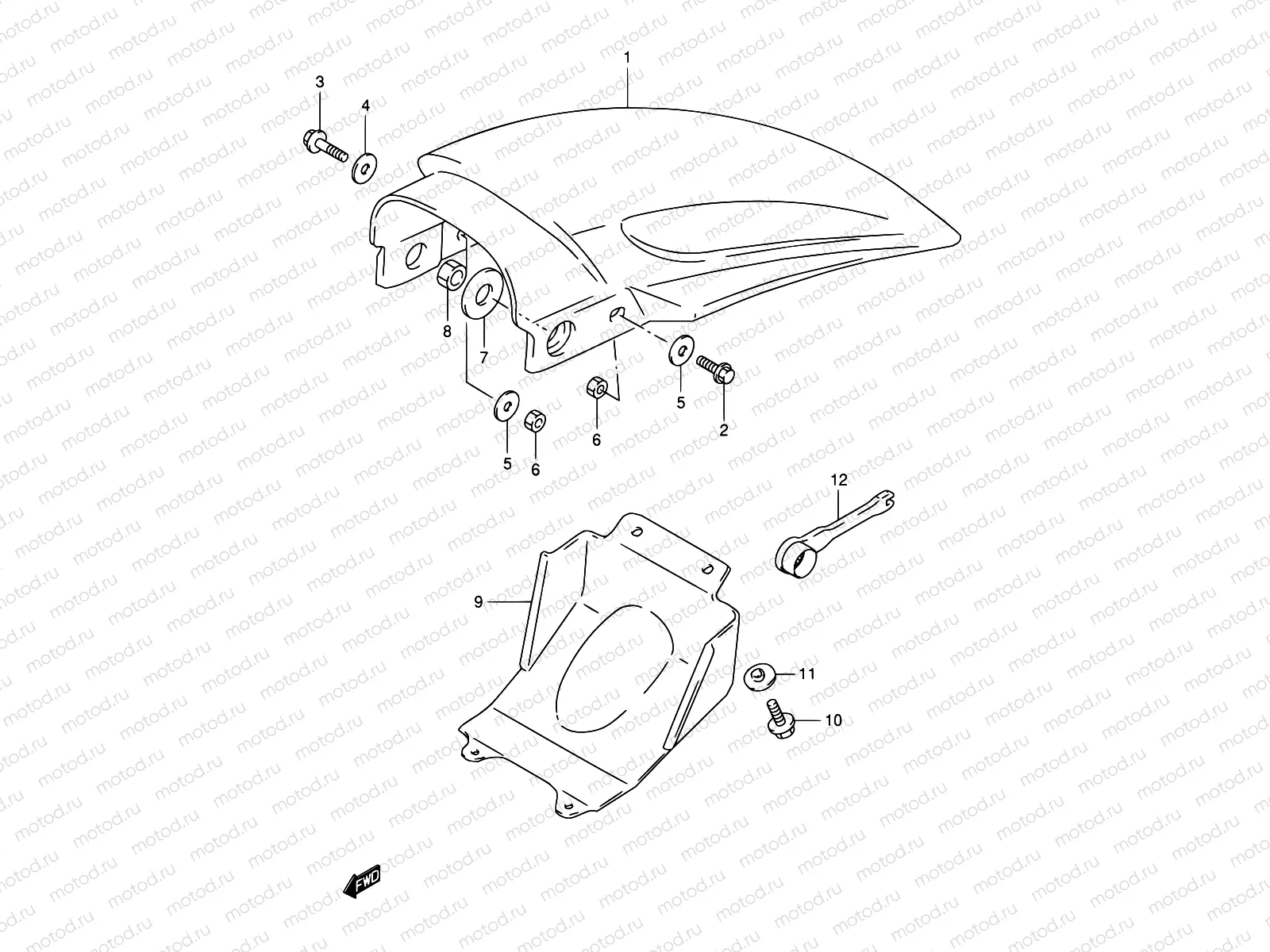 25 - REAR FENDER