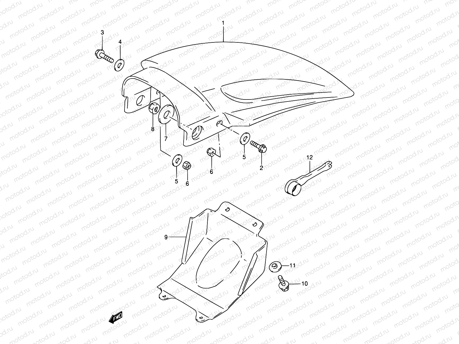 25 - REAR FENDER